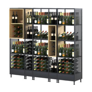 stelazh-dlya-alkogolyu-metalevyj-archiw-advanced-z-riznomanitnymy-polyczyamy-ta-viddilennyamy